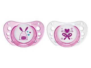Suzeta Latex Chicco Physio Air Pink (0-6 Luni), 2 Buc