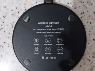 Беспроводная быстрая зарядка wireless fast charger foto 5