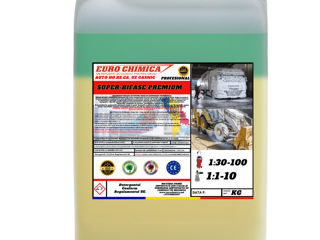 Super-bifase premium /10kg 550 l detergent bifazic cu putere mare de degresare profesional