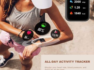 Fullmosa Smart Watch for Women & Men, Android Smart Watch Compatible With iOS, ceas Часы foto 6