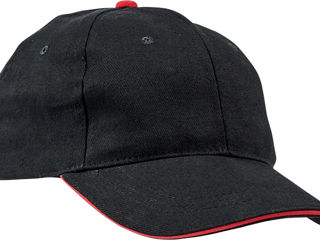Şapcă knoxfield cu elemente semnalizante - neagră cu roșu / knoxfield бейсболка черная с красным