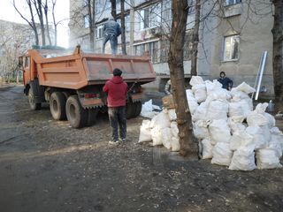 *Evacuarea deseilor din bloc,din casele de pe parter.kamaz,zil,bobcat,miniescavator, buldoexcavator foto 6