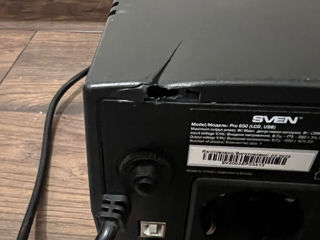 Sven Pro 650 (LCD USB) 650va/390W - 500lei foto 3