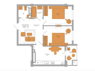 Apartament cu 2 camere,  Telecentru,  Chișinău,  Chișinău mun. foto 7