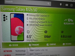 Samsung A52S 5G nou. nu este blocat.
