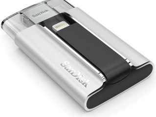 Card stick memorie SanDisk iXpand Flash Drive For iPhone and iPad 64 GB Lightning USB 3.0