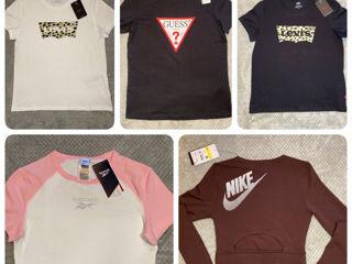 Original! Reduceri! Tricouri, Guess, Levis, Nike, Reebok!!! Женские футболки! Размеры S и M.