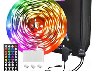 Banda RGB LED 10/20m cu equalizer + telecomanda