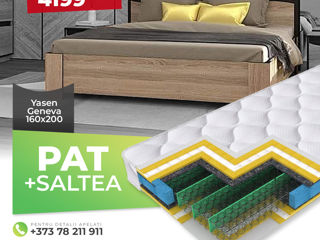 Pat Yasen Geneva 1.6 m + Saltea Salt Confort Clasic 160x200 foto 2