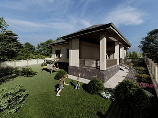 Casă de locuit individuală cu 3 niveluri / S+P+E /arhitect / renovare / proiecte / comstrucții / 3D foto 3