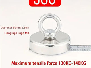 Magnet ce ridica greutati de pana la 130 kg foto 3