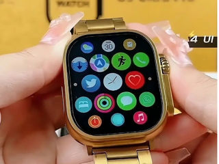 Смарт-Часы-Gold-Премиальная модель. Smart Watch+2 ремешка в Подарок! Совместим-Android-Apple!