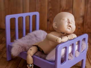 Реквизит для съемки новорожденных Кроватки для новорожденных Newborn photo prop pentru nou-născuți foto 5