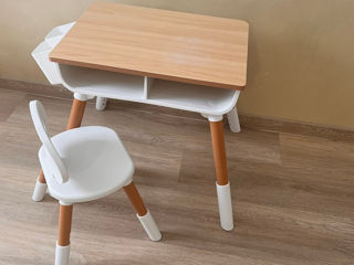 Стильный набор: стол+стульчик (трансформер 1-7 лет) foto 2