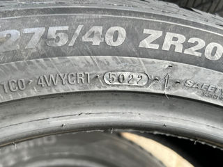 2 шины/2 anvelope 275/40 R20 Kumho Solus 4s/ Доставка, livrare toata Moldova 2022 foto 9