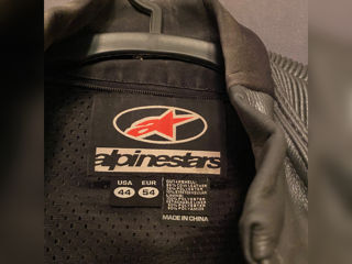 Мотокуртка с защитой Alpinestars, кожа.