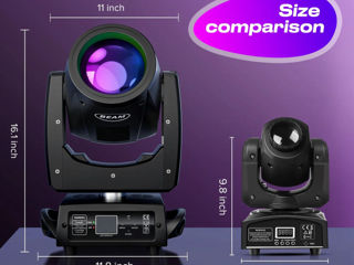 Bonaudio spotlight beam 450w - set 2 bucati moving head + case (cu roti) foto 16