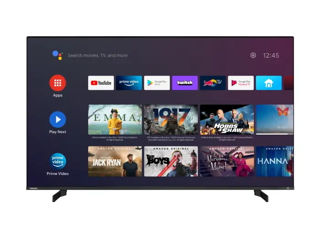 55" LED SMART TV TOSHIBA 55QA5D63DG, QLED 3840x2160, Android TV, Black foto 1