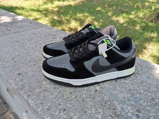 Nike air Dunk  black grey  sure negre  din piele natural foto 5