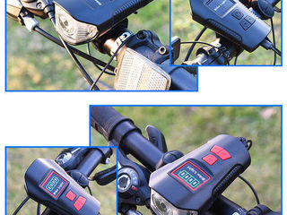 Водонепроницаемая велосипедная фара + Звонок , зарядка через usb foto 1