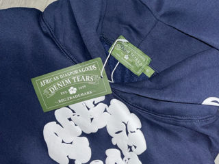 Denim tears hoodie darck blue foto 2