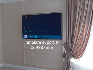 Montare suport tv,instalare tv pe perete/tavan foto 6