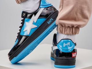 A Bathing Ape Bape Sta Petent Blue/Black Unisex foto 7