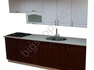 Bucatarie Big kitchen 2.4 m (white/brown) foto 2