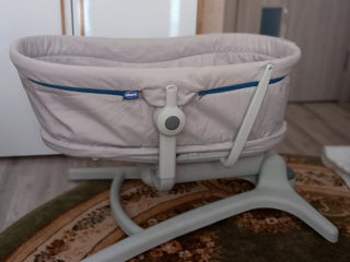 Scaunel - patut multifunctional 3 in 1 Chicco Baby Hug cu rotile. Кроватка - стульчик. foto 2