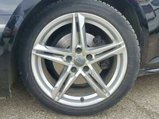 R18, Originale Audi S-Line, R18 245/40, Complect discuri cu rizina gata balansate foto 3