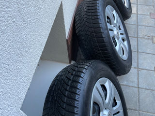 215/60 R16 Roti iarnă Dunlop anul 2021, Jante , 5/112, Skoda, Volkswagen, Audi, Seat foto 6