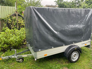 Pritzep remorca autoturism 750 kg aluminium humbaur germania foto 2