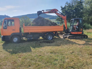 Prestări servicii Mini-excavator basculante