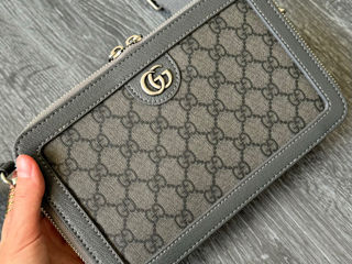 Gucci Ophidia mini in grey мужская messenger bag foto 6