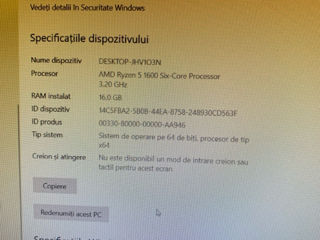 Vând AMD Ryzen 5-1600 Syx-core processor 3.20Ghz foto 10