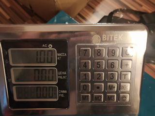 Весы электронные торговые wifi 300кг 42х52см 4в metal body steel buttons bitek foto 7