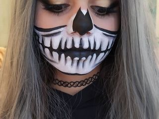 Makeup / machiaj & face painting, grim de halloween, макияж (make-up) и аквагрим, грим на хэлоуин foto 8