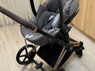 Carucior Cybex Priam Platinum Rose/Gold /Deep Black 3in1 foto 4