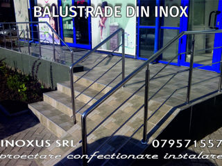 Balustrada din inox. Перила из нержавеющей стали. foto 9