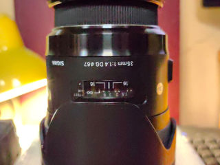 Sigma 35mm F1.4 Fg Art Sony A-mount + Adapter Af-ef foto 8