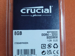 Новая для ноутбука 8GB Sodimm DDR4 Crucial PC4-25600 3200MHz