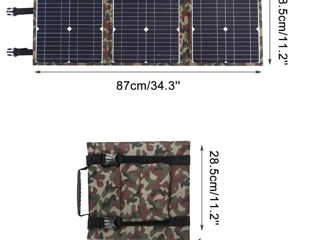 Складная влагозащищенная новая=солнечная батарея 20w-100w=2 usb 5v=2-4a, ip67, на 3 секции top-solar foto 4