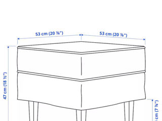 Taburet nou de la Ikea foto 4