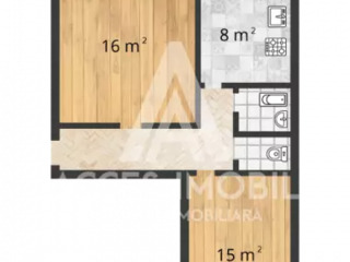 Apartament cu 2 camere, 52 m², Centru, Merenii Noi, Anenii Noi