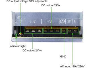 Sursă de alimentare DC 24V 15A 350W Sursă de alimentare Adaptor universal reglabil pentru transforma foto 4