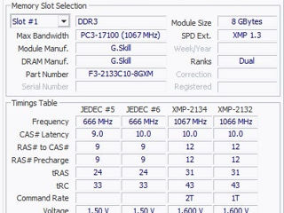 продам быструю память DDR3 16GB (2 x 8GB) "G.Skill" 2133MT/s foto 5