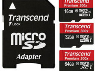 Cartele de memorie Transcend - Kingston! microSD и SD - noi - garantie ! foto 4