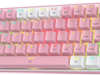 Проводная игровая клавиатура Redragon K617 Fizz 60% RGB foto 1