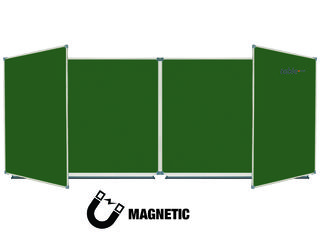 Tabla scolară magnetică cu 6 suprafețe. Доска для мела магнитная раскладная с шестью поверхностями. foto 1