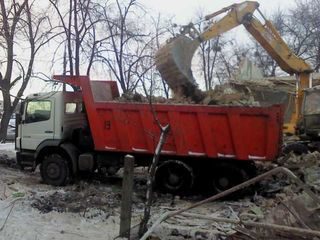 Servicii excavator incarcator buldozer lucrări de demolare constructii terasament excavare nivelare. foto 4